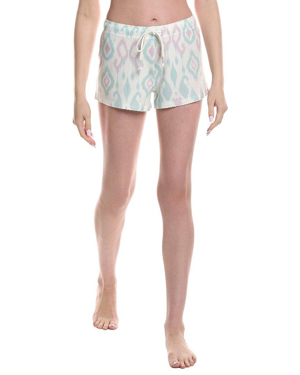 Pj Salvage Blue Ikat Watercolor Short