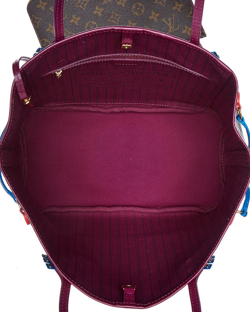 LOUIS VUITTON Neverfull MM Shoulder Tote Bag Epi Leather Purple M40883  54YB501