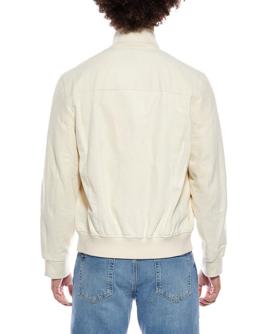 Brunello Cucinelli Natural Suede Jacket for men