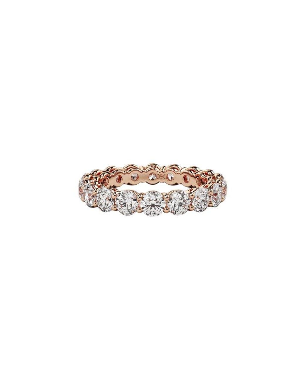 Lab Grown Diamonds White 14K Rose 3.00 Ct. Tw. Lab-Grown Diamond Ring