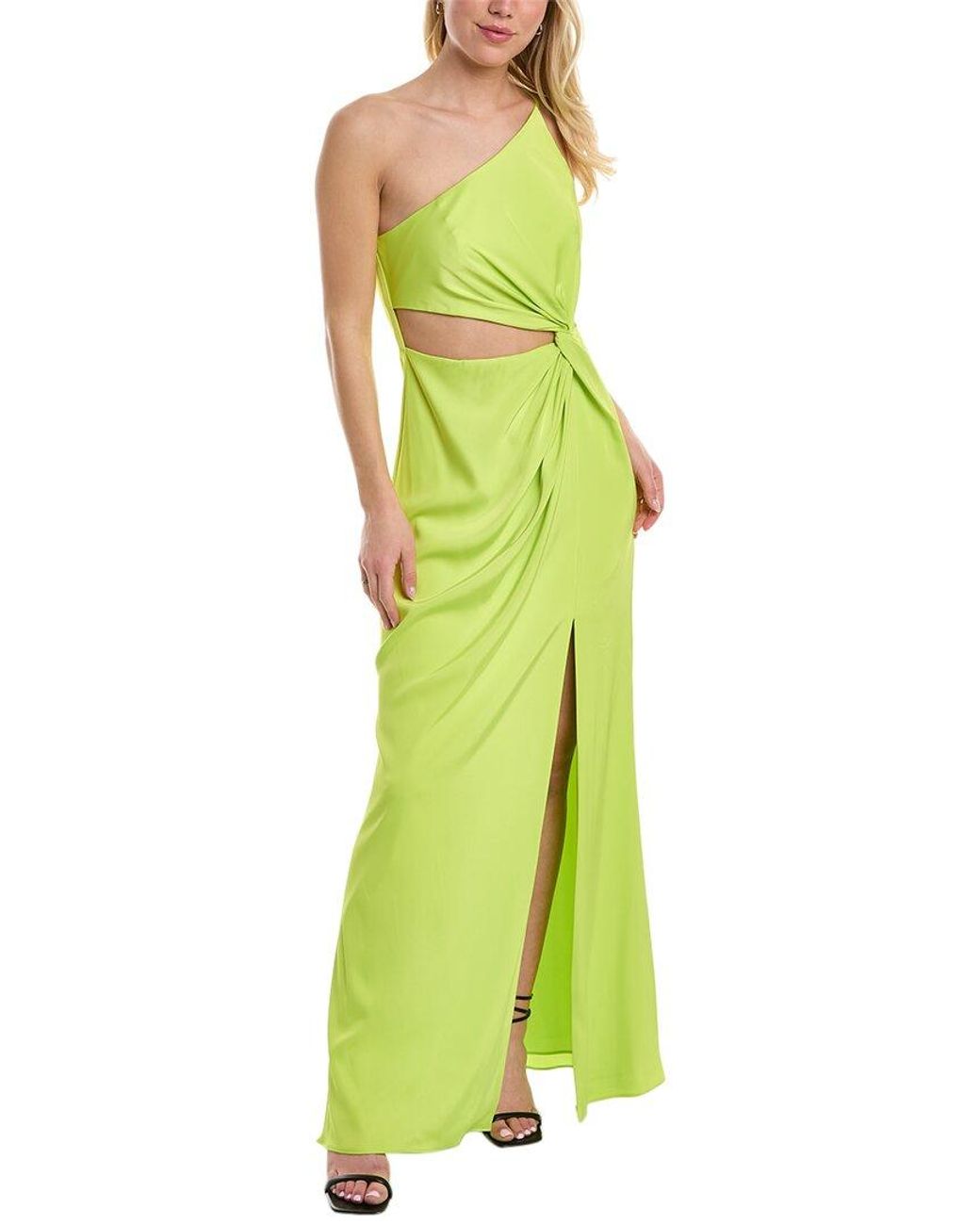 Aidan Mattox One-shoulder Mermaid Gown in Green | Lyst Australia