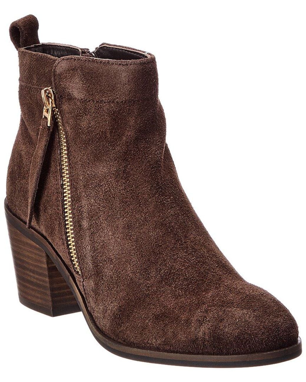 Dune Brown Paicing Suede Boot