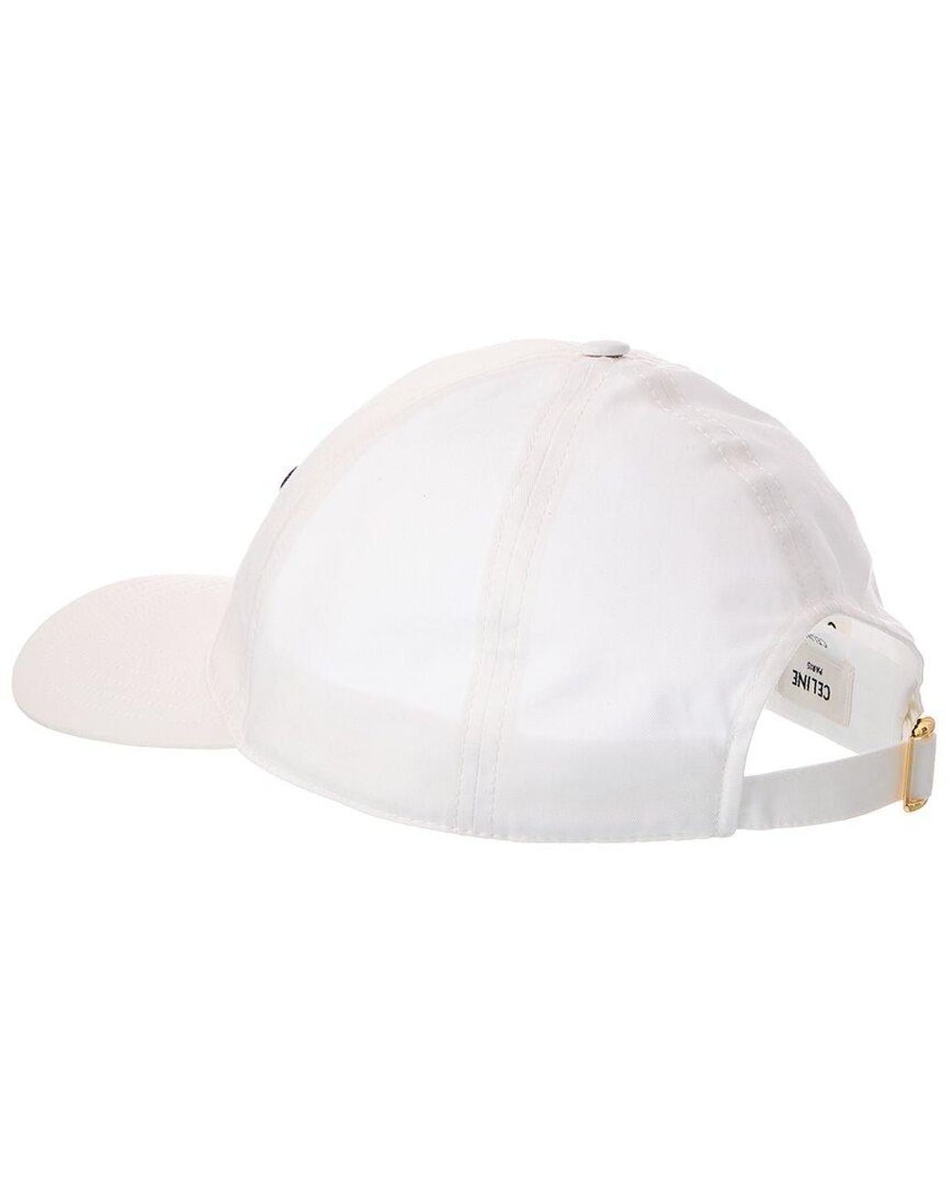 Céline White Triomphe Baseball Cap