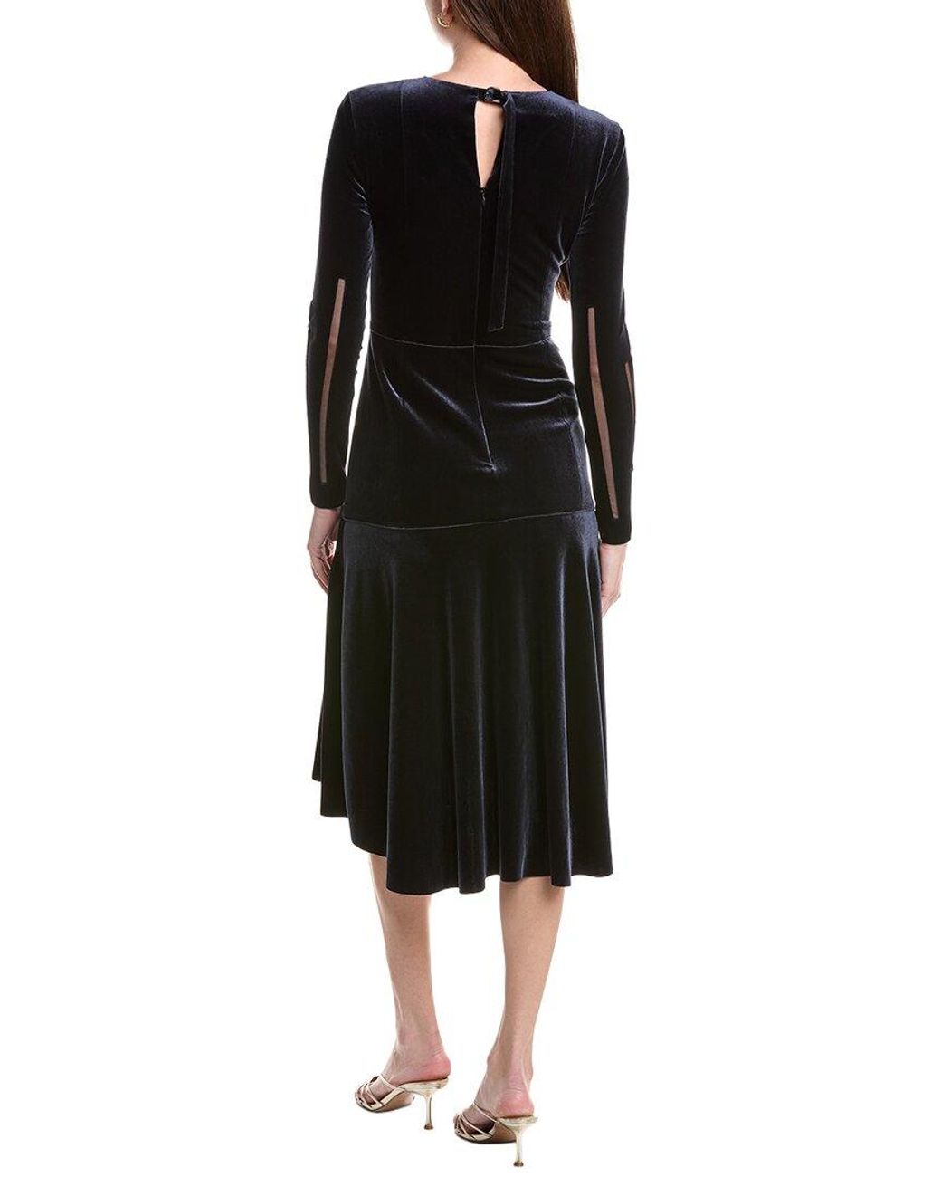 Akris Black Silk-Blend Midi Dress