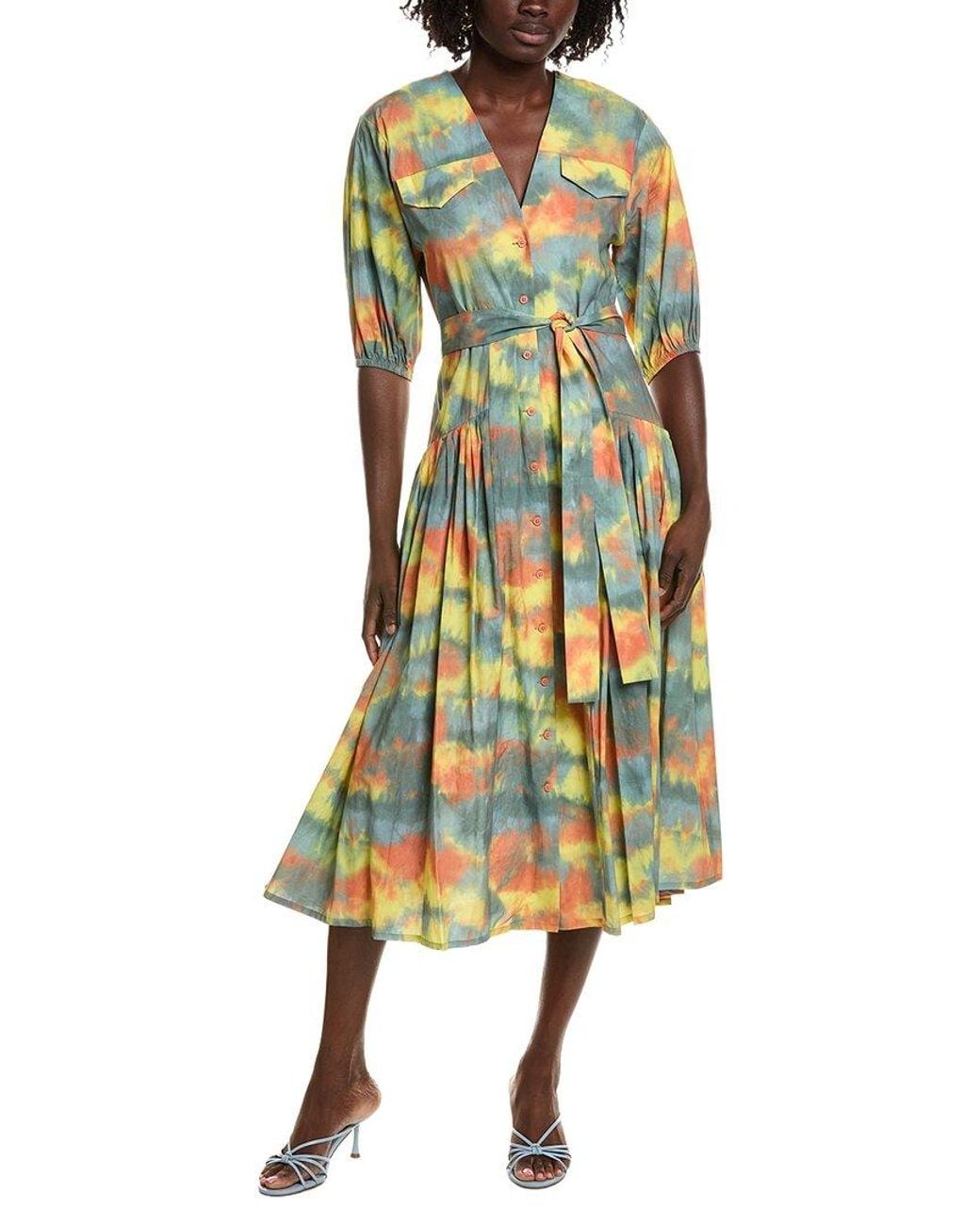 Alexis Yellow Oasis Midi Dress
