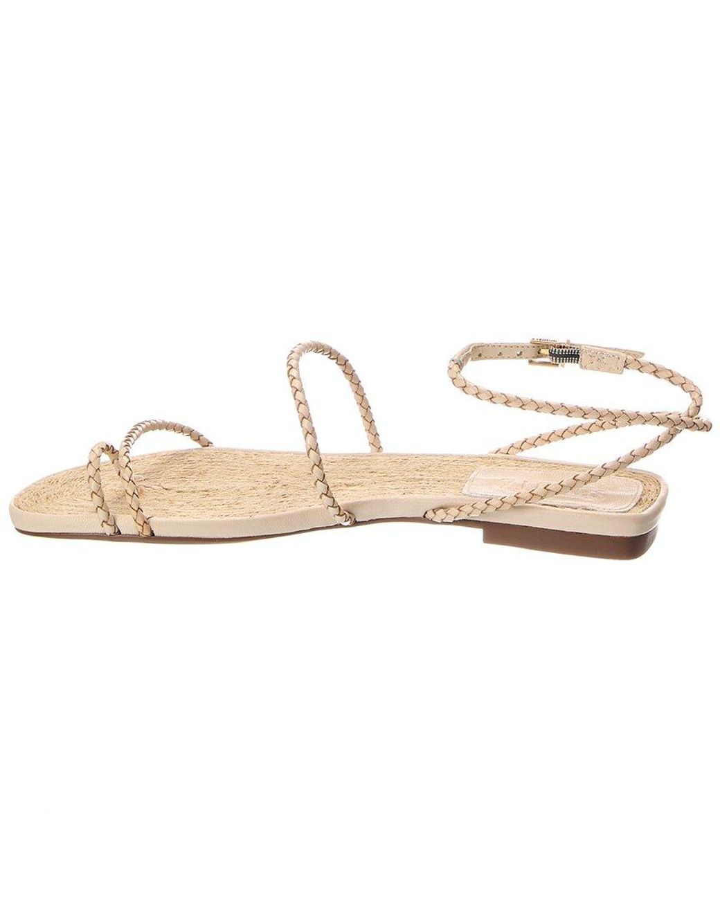 SCHUTZ SHOES Metallic Kaya Straw Sandal