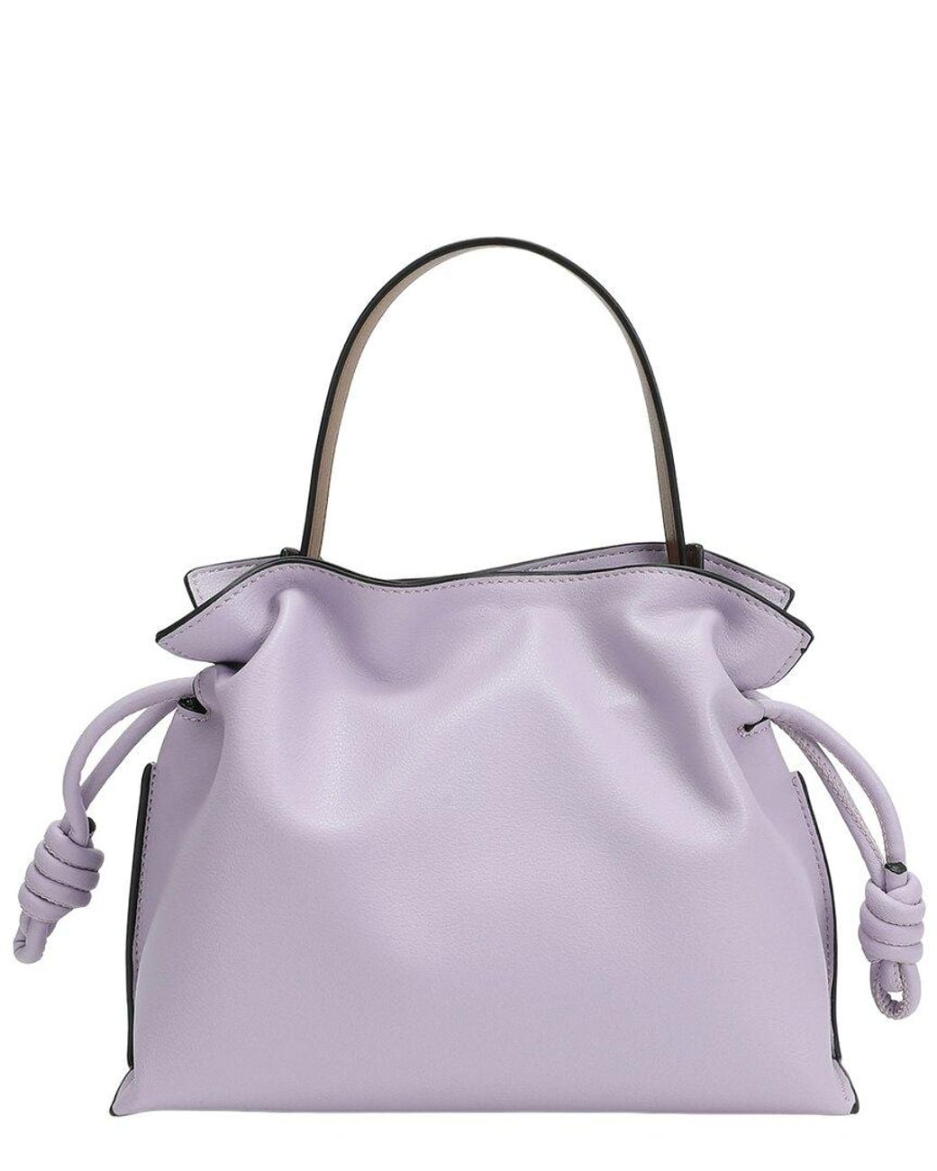 Tiffany & Fred Paris Purple Soft Leather Bucket Bag