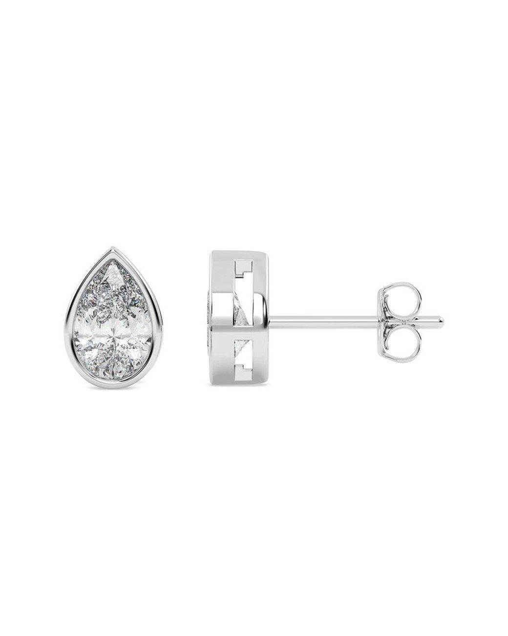 Lab Grown Diamonds Metallic 14K 1.00 Ct. Tw. Lab-Grown Diamond Earrings