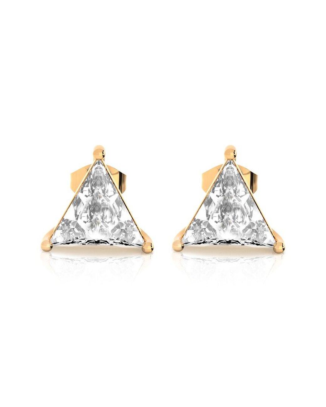 Amairah Metallic 14K Rose 2.00 Ct. Tw. Lab-Grown Diamond Stud Earrings