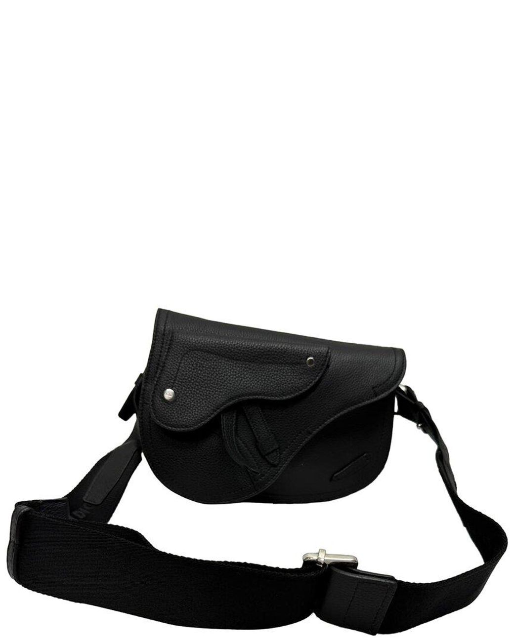 Dior Black Saddle Messenger Pouch (Authentic Pre-Loved)