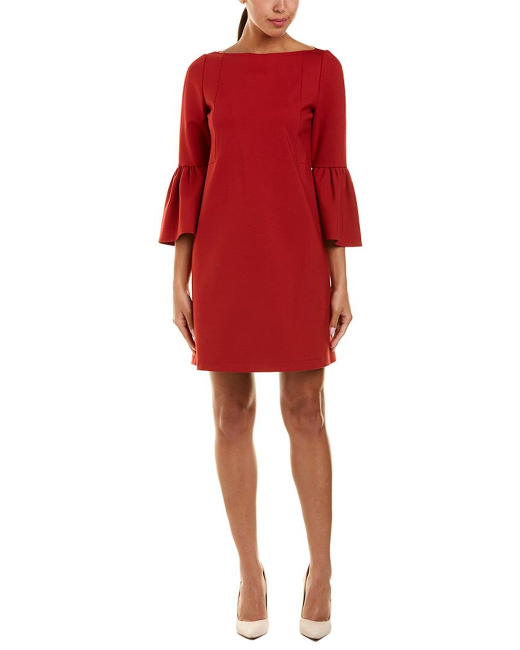 Lafayette 148 New York Synthetic Marissa Shift Dress in Red - Save 50%