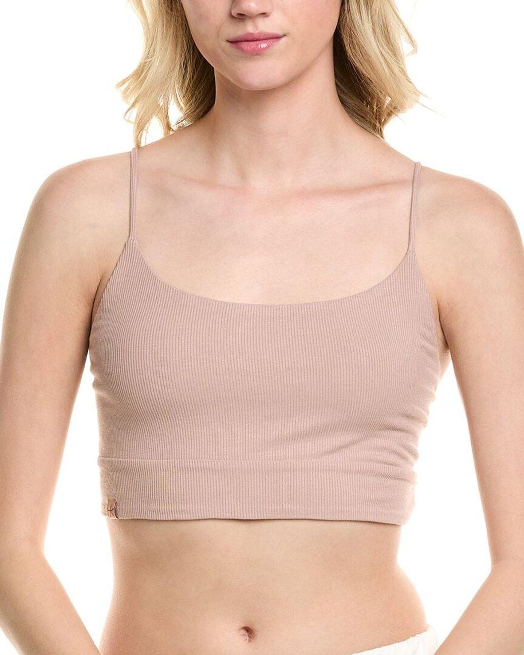 Barefoot Dreams Natural Malibu Collection Ultra Soft Rib Bralette