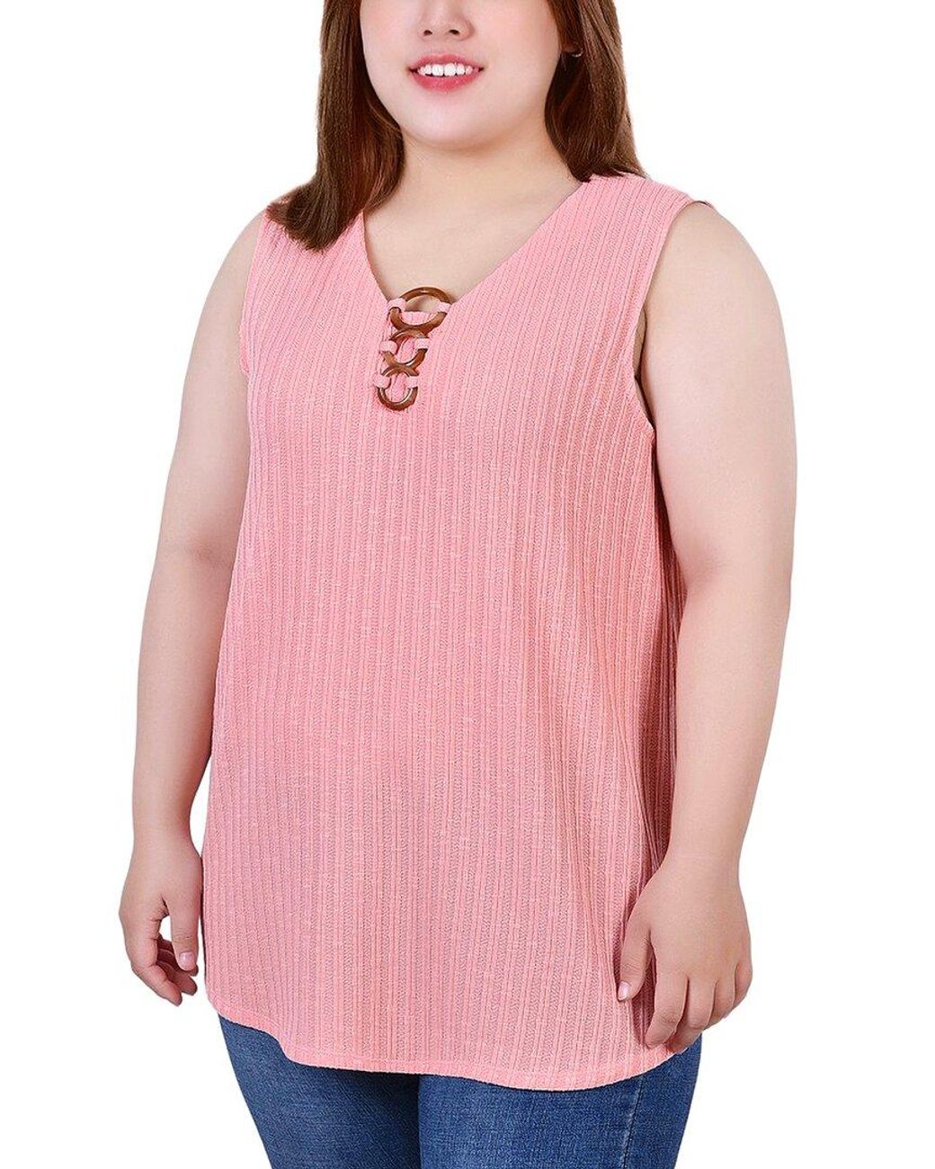 New York Collective Plus Sleeveless Blouse in Pink | Lyst UK