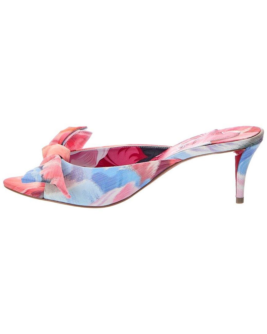 Christian Louboutin Pink Mulazee 60 Canvas Sandal