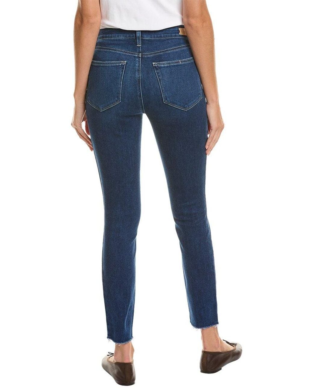 PAIGE Blue Bombshell Chapel High-rise Ankle Ultra Skinny Jean
