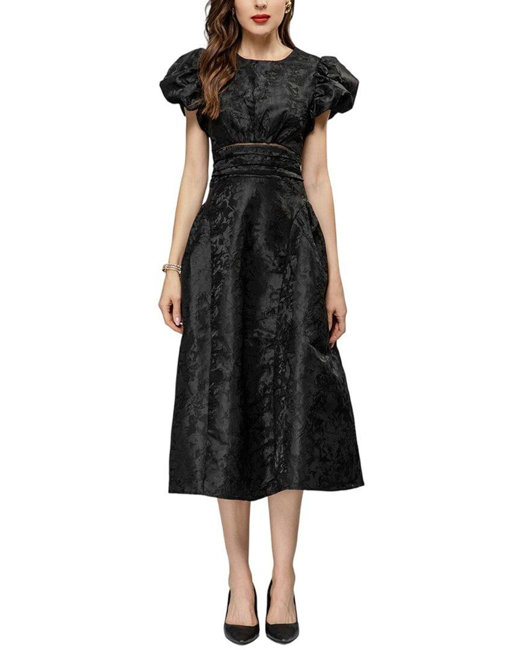 BURRYCO Midi Dress in Black | Lyst