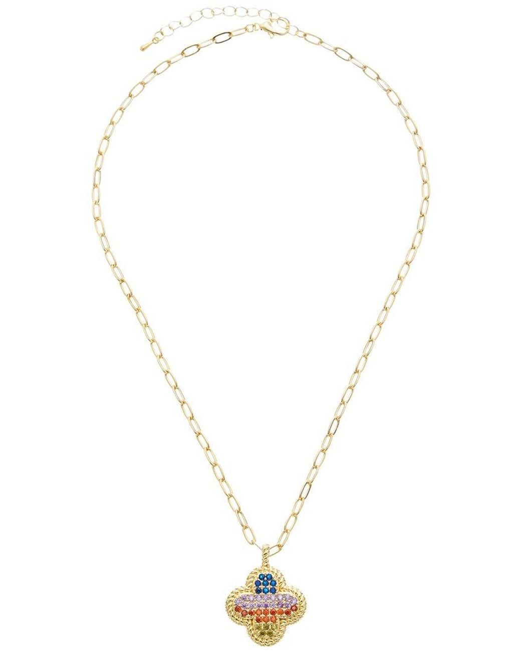 Juvell Metallic 18K Cz Necklace