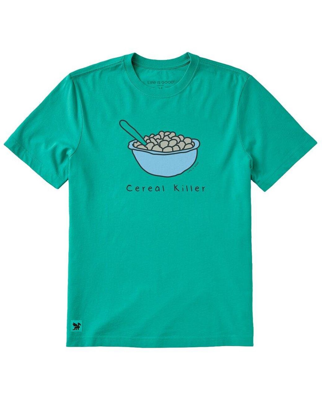 Life Is Good. Green Crusher T-Shirt for men