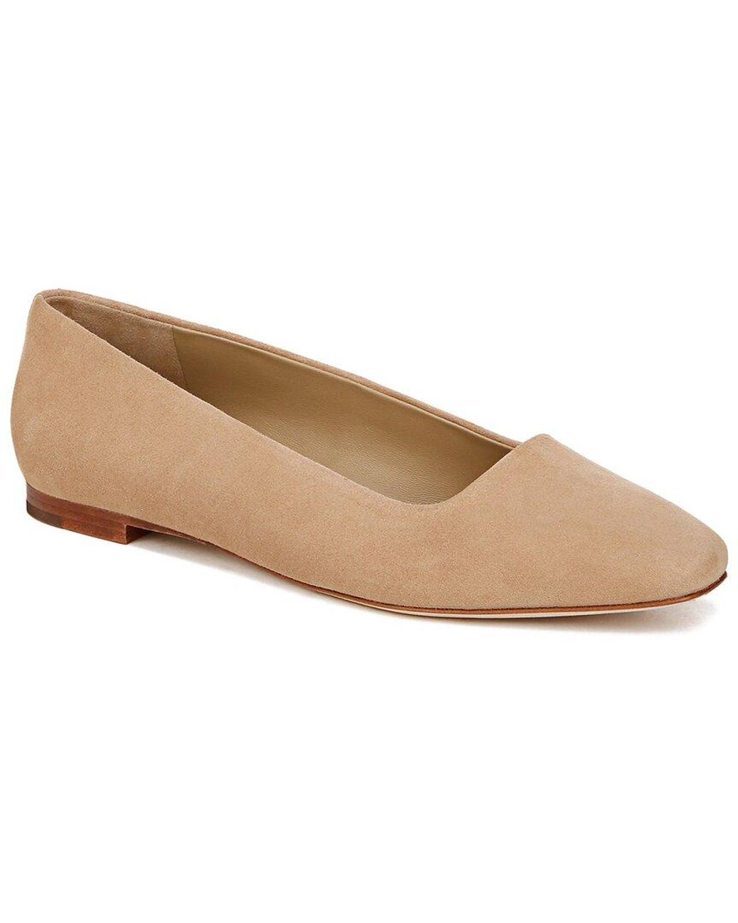 Vince Natural Brodi-b Suede Skimmer