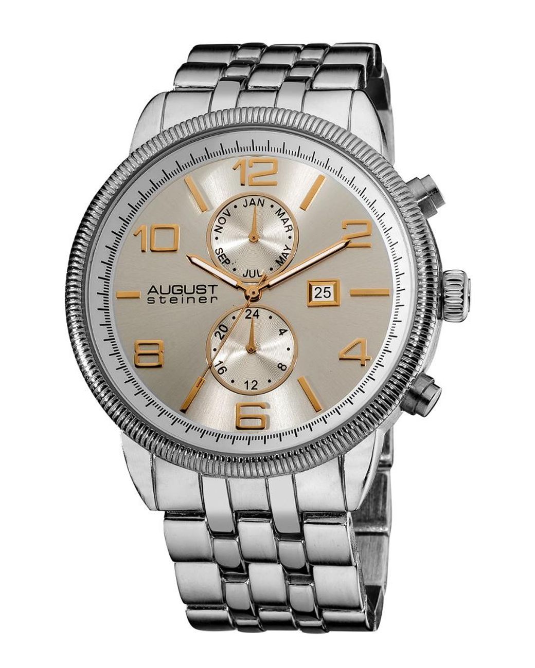 August Steiner Gray Classic Watch for men