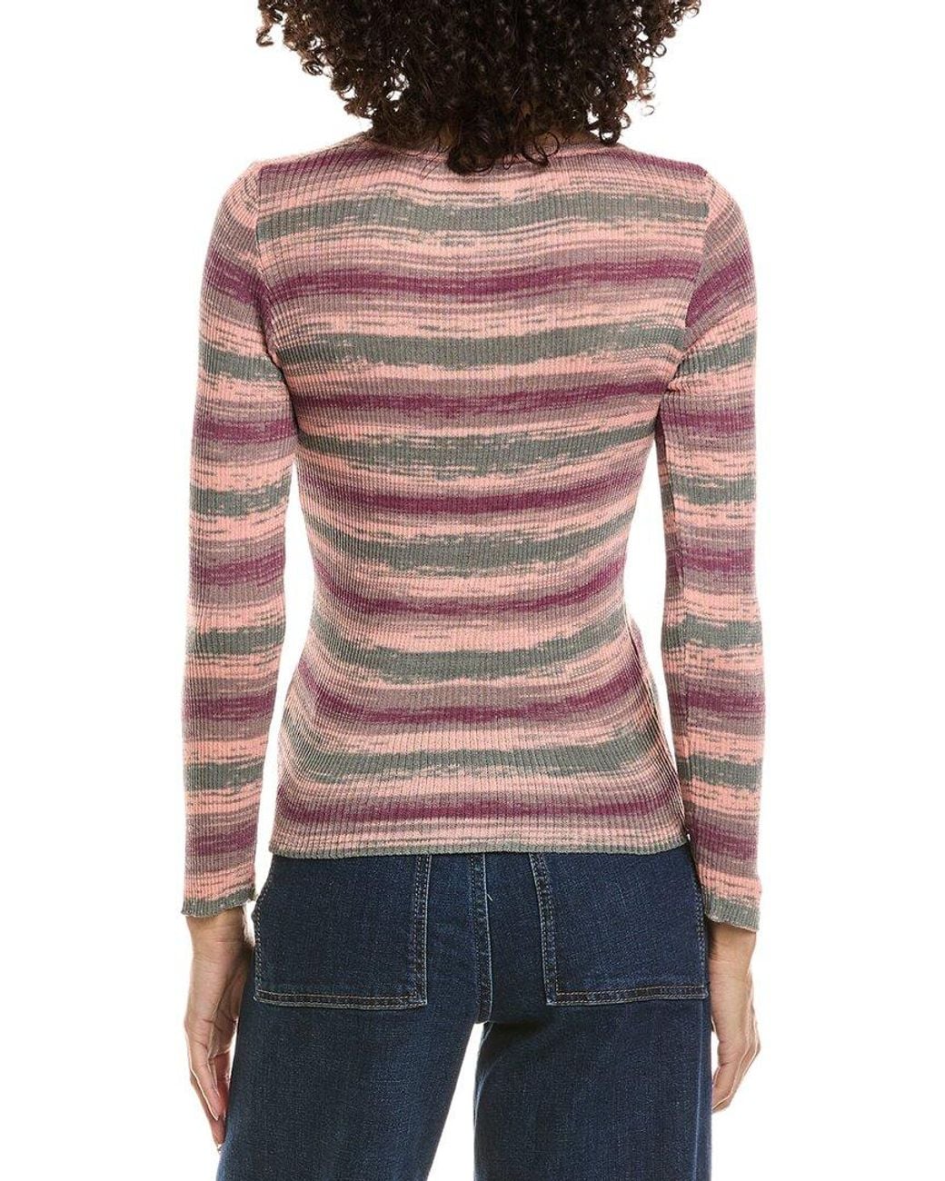 Madison Miles Red Ribbed Top