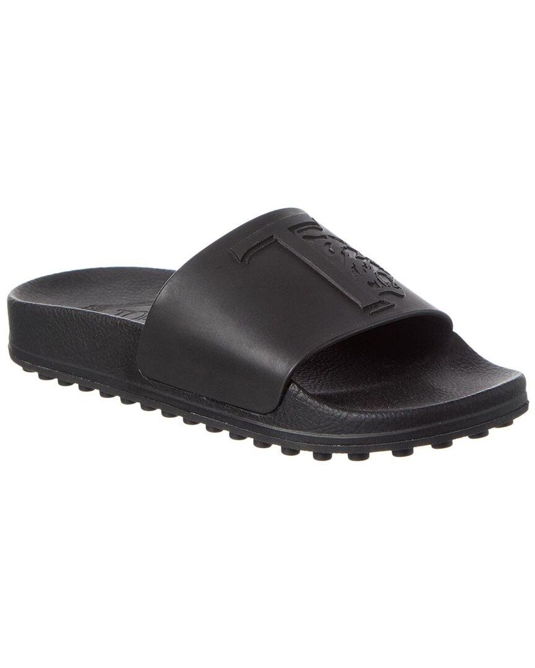 Tod's Black Gomma Rubber Slide
