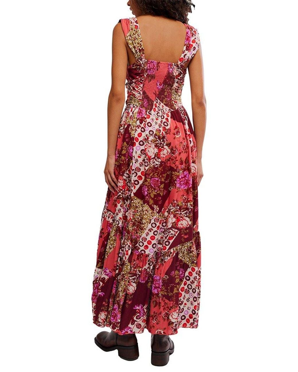 Free People Red Sasha Maxi Dress