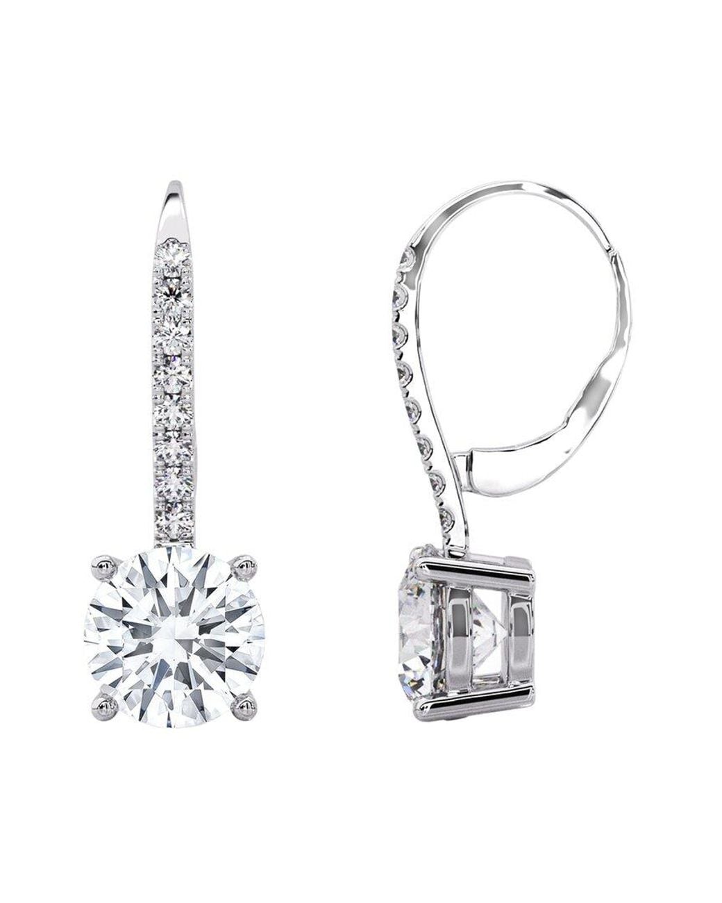 Lab Grown Diamonds White 14K 3.50 Ct. Tw. Lab-Grown Diamond Earrings