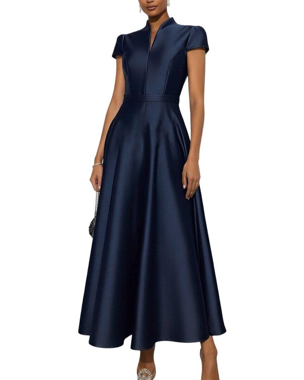 TAZGA Blue Midi Dress