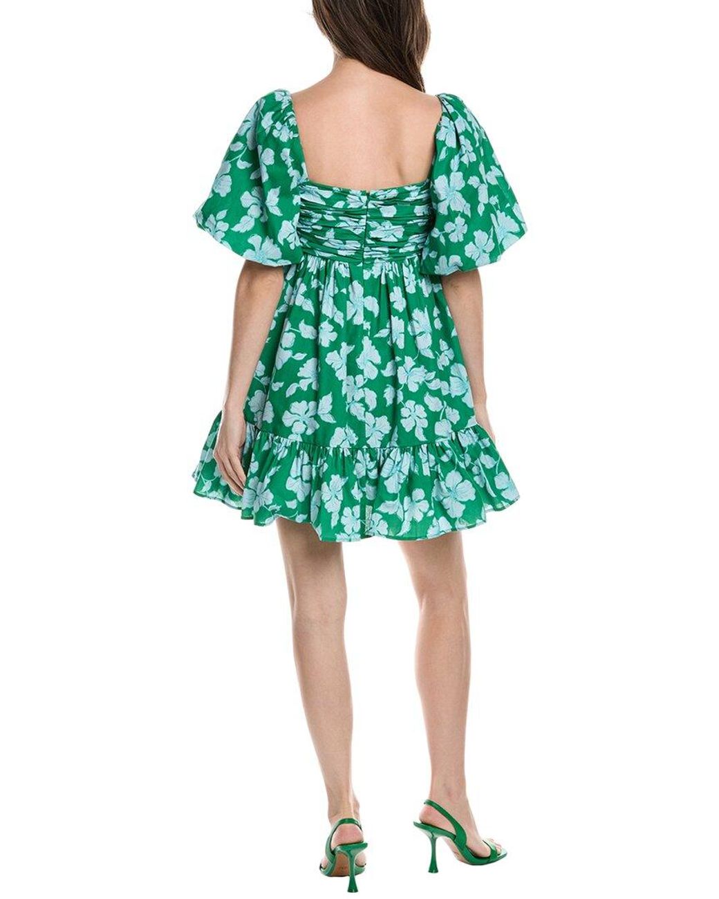 AMUR Green Martine Mini Dress