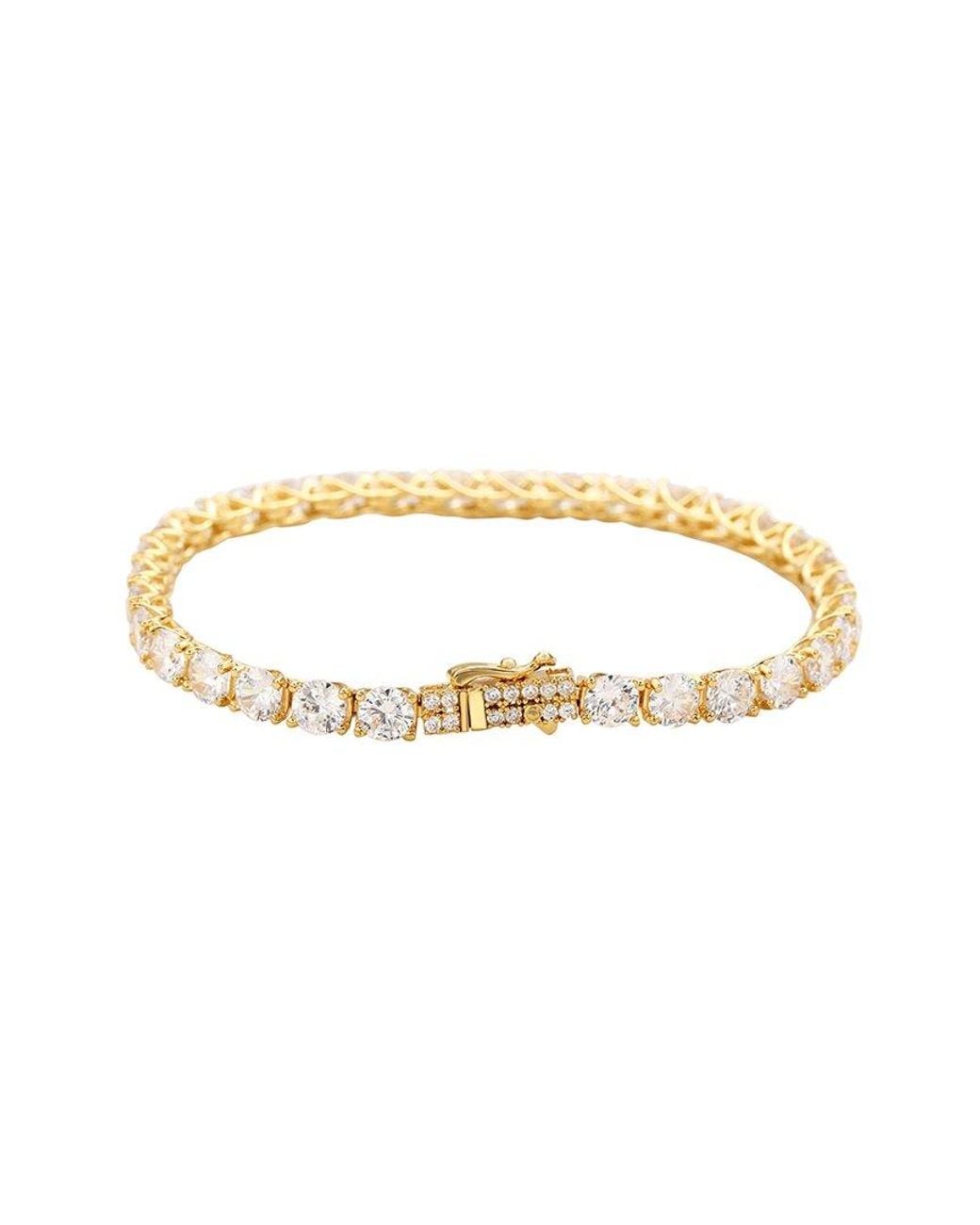 Suzy Levian White Silver Cz Bracelet