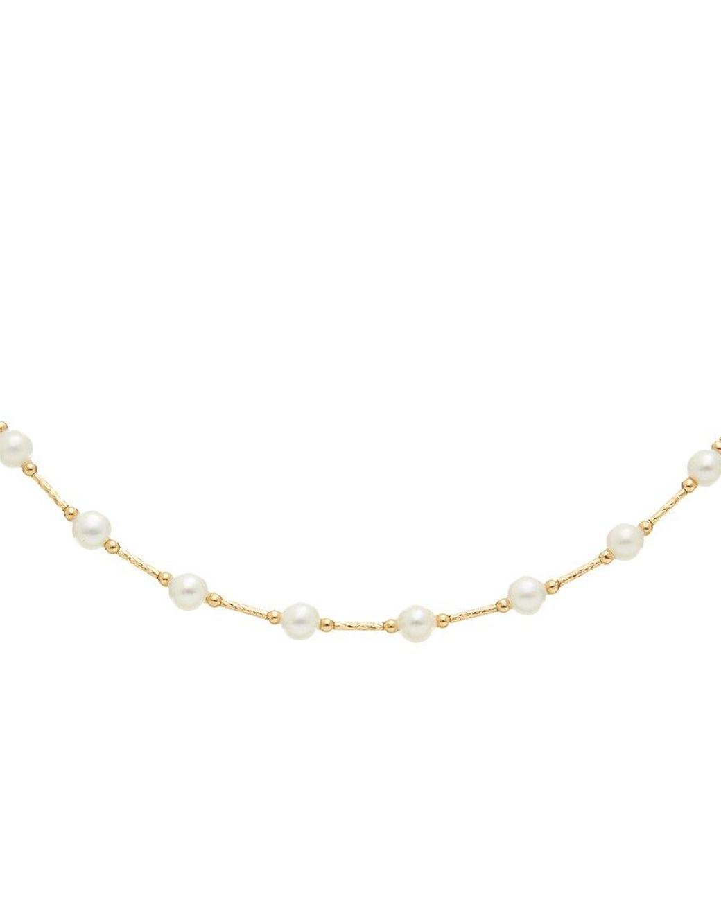 Maitre De Diamant Natural 18K 4.5-5Mm Pearl Necklace