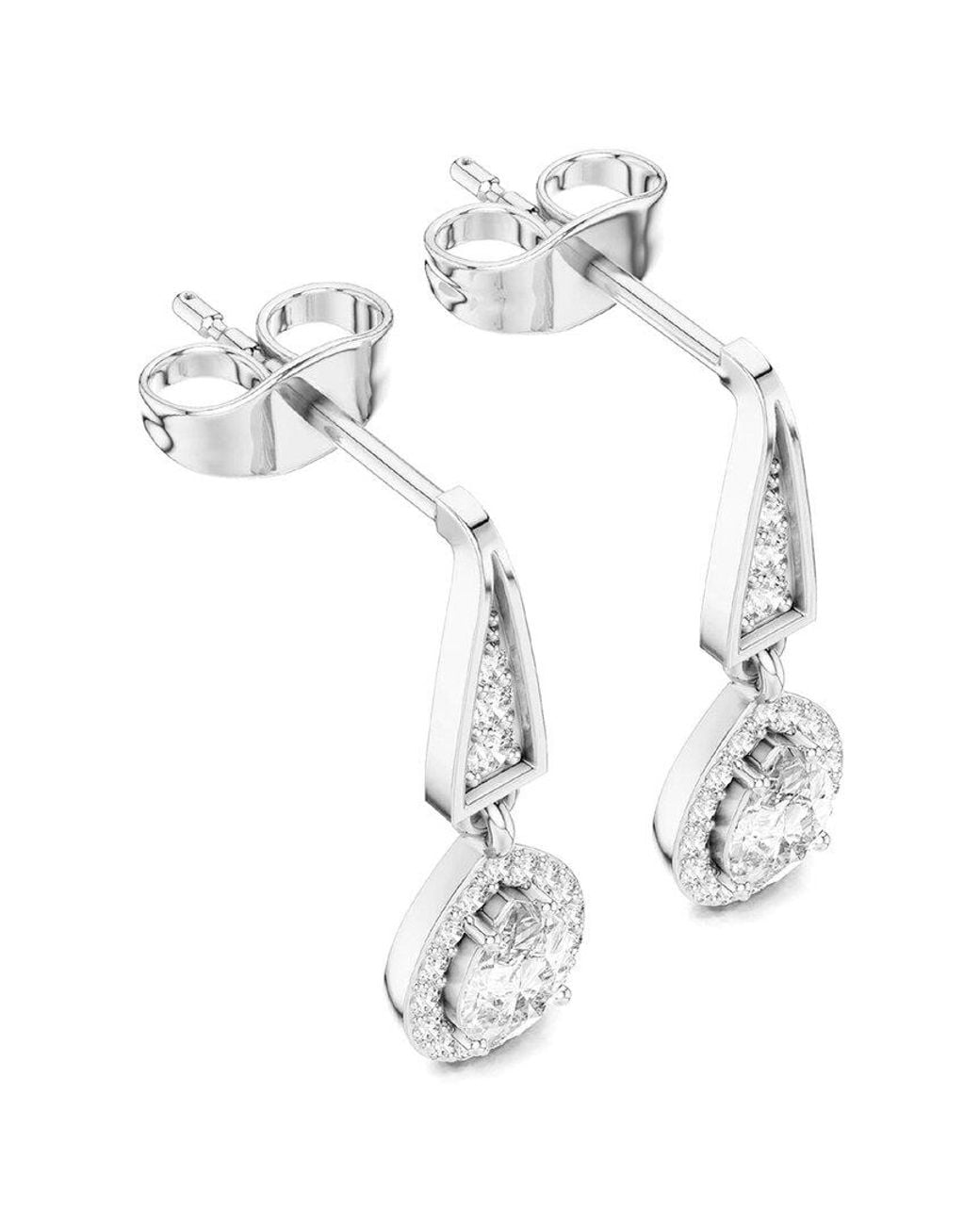 Amairah White 14k 0.50 Ct. Tw. Lab-grown Diamond Dangle Earrings