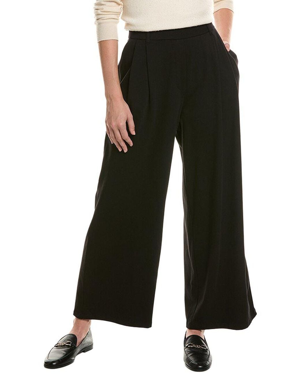 Eileen Fisher Black High Waisted Flare Pant