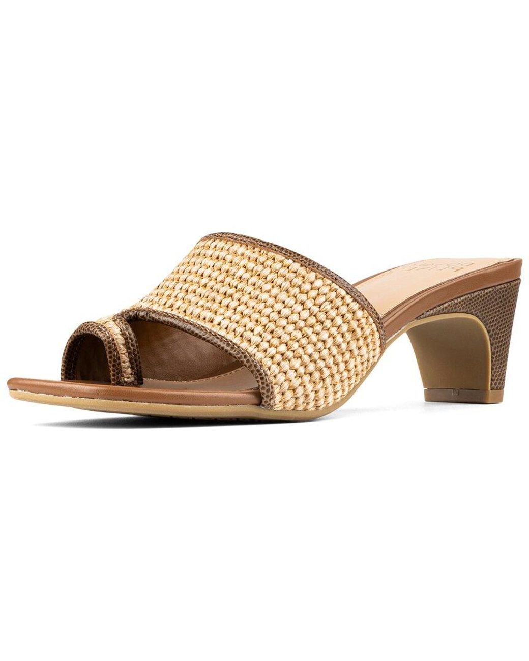 Donald J Pliner Brown Dalayna Leather Sandal