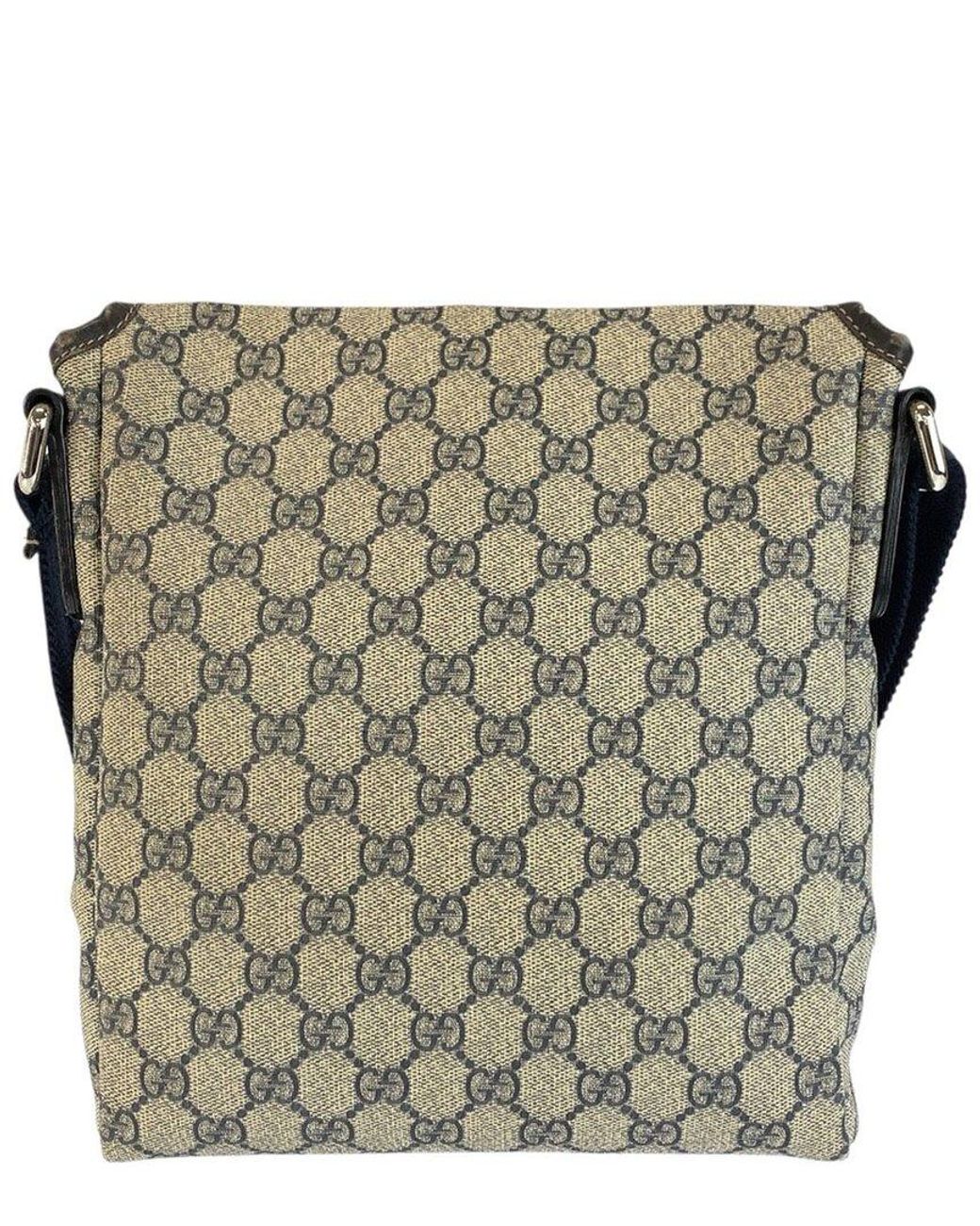 Gucci Multicolor Grey Gg Supreme Canvas Shoulder Bag (authentic Pre-loved)