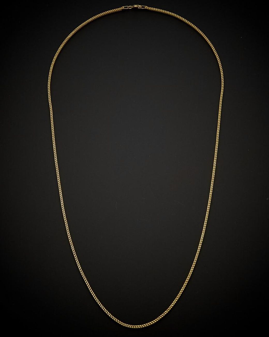 Italian Gold Black 14k Link Necklace