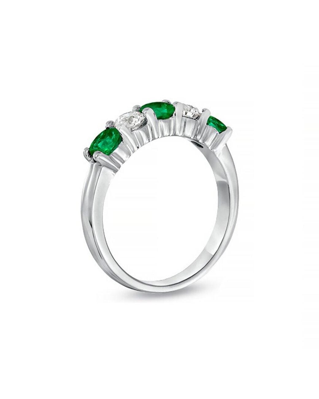 Diana M Green Fine Jewelry 14k 1.11 Ct. Tw. Diamond & Emerald Ring Set