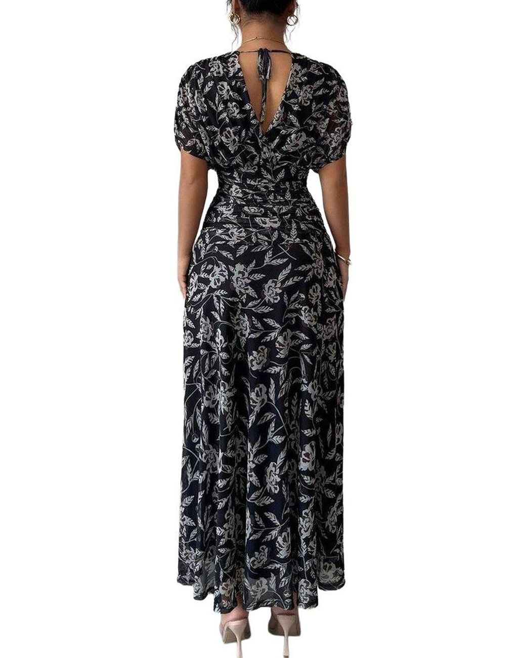 XIRELLI Black Print Maxi Dress