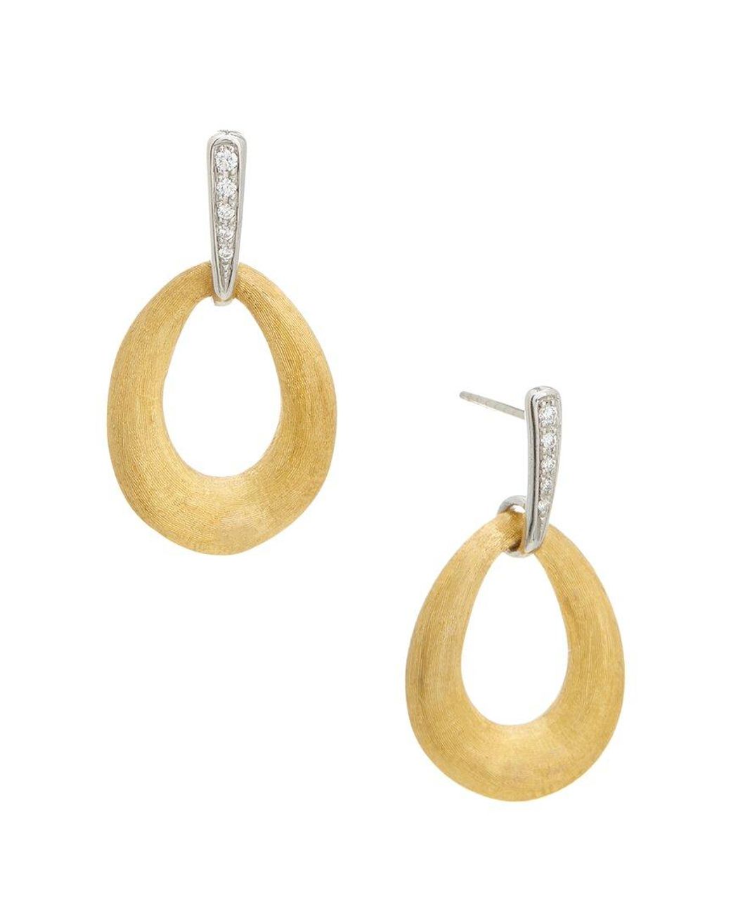 Marco Bicego Metallic Lucia 18K 0.08 Ct. Tw. Diamond Earrings