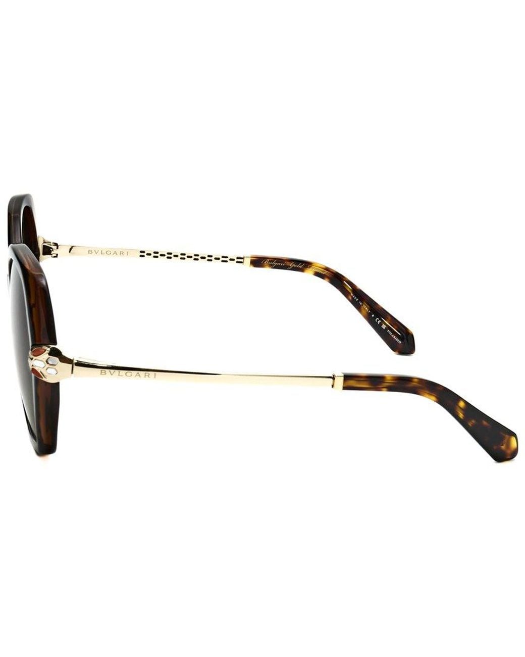 BVLGARI Brown Bv8241Kb 55Mm Polarized Sunglasses for men