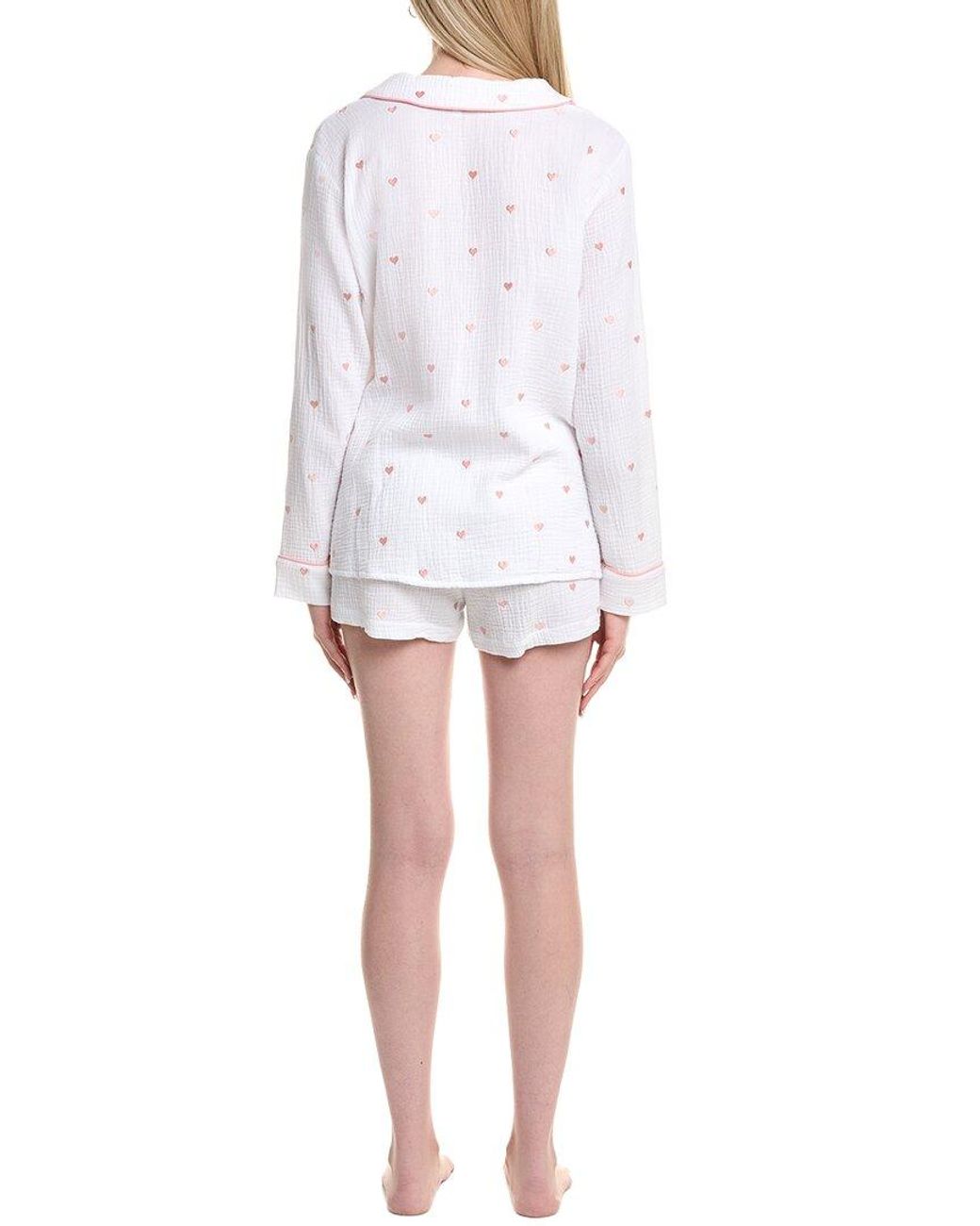 Splendid White 2Pc Lottie Love Short Set