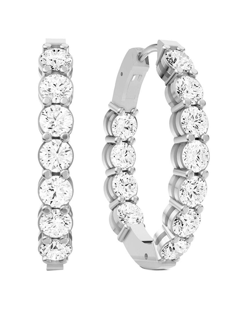 Lab Grown Diamonds White 14K 3.00 Ct. Tw. Lab-Grown Diamond Earrings