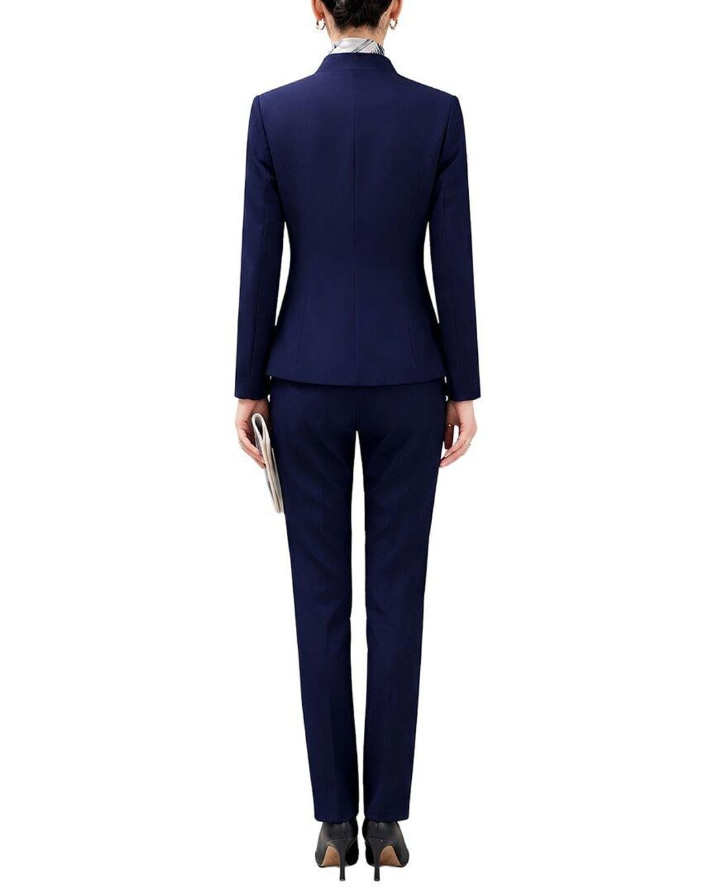 Olivia Taylor Blue 2Pc Jacket & Pant Set