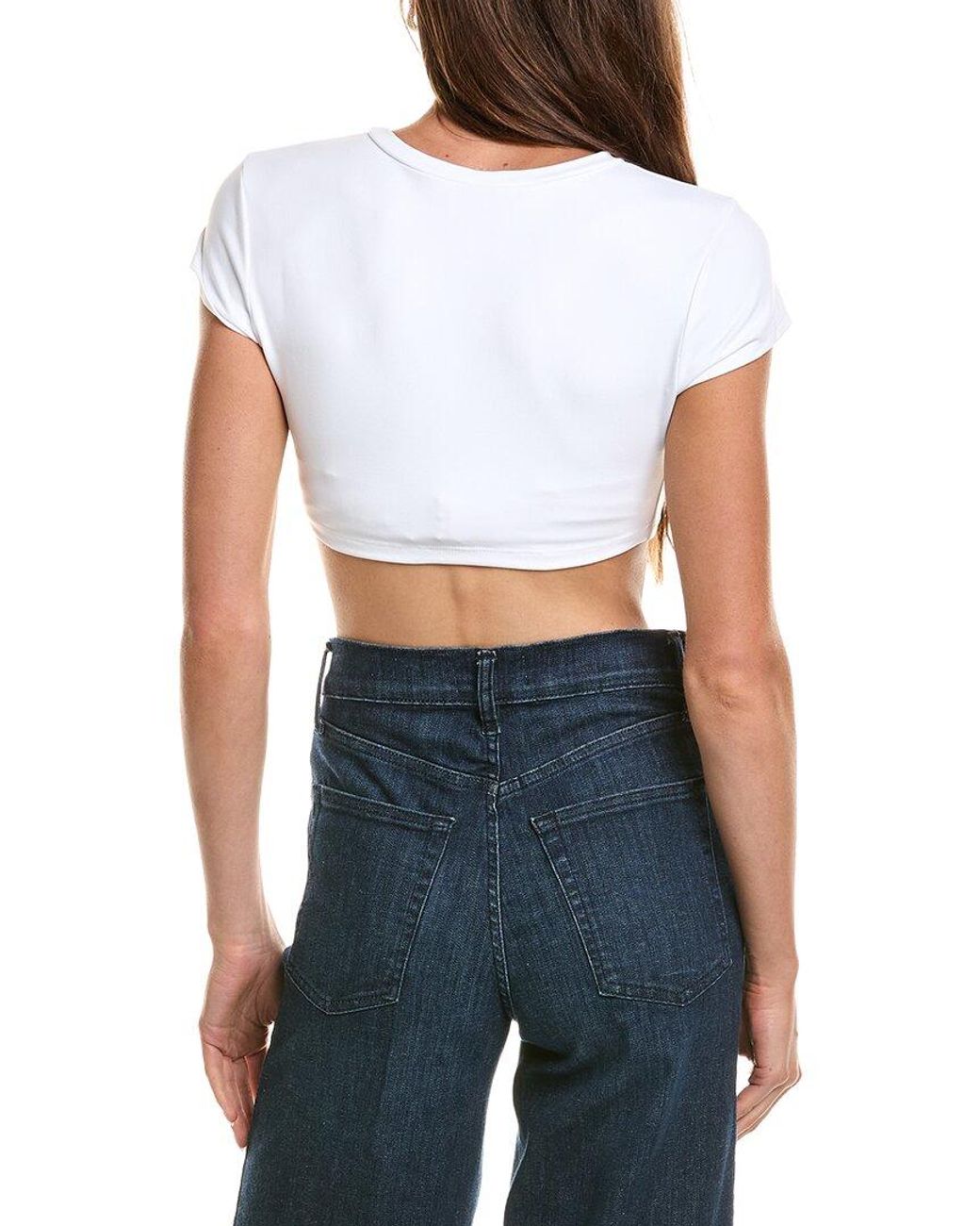Susana Monaco Blue Gather Center Top