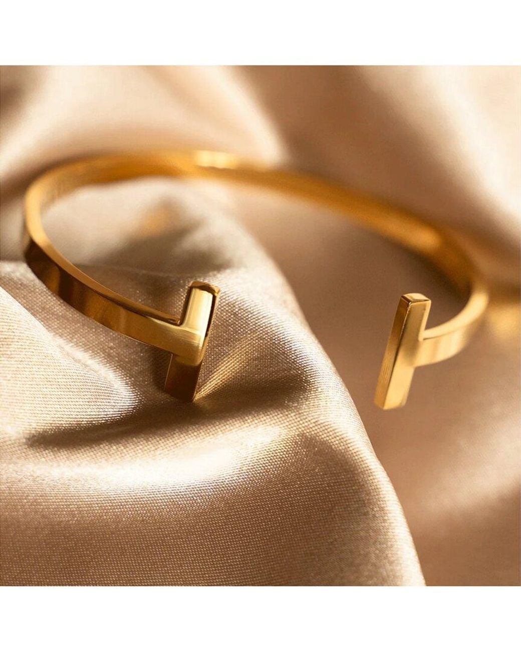 Jewels by Sunaina Metallic Cleo 18K Plated Stainless Steel Cuff Bracelet