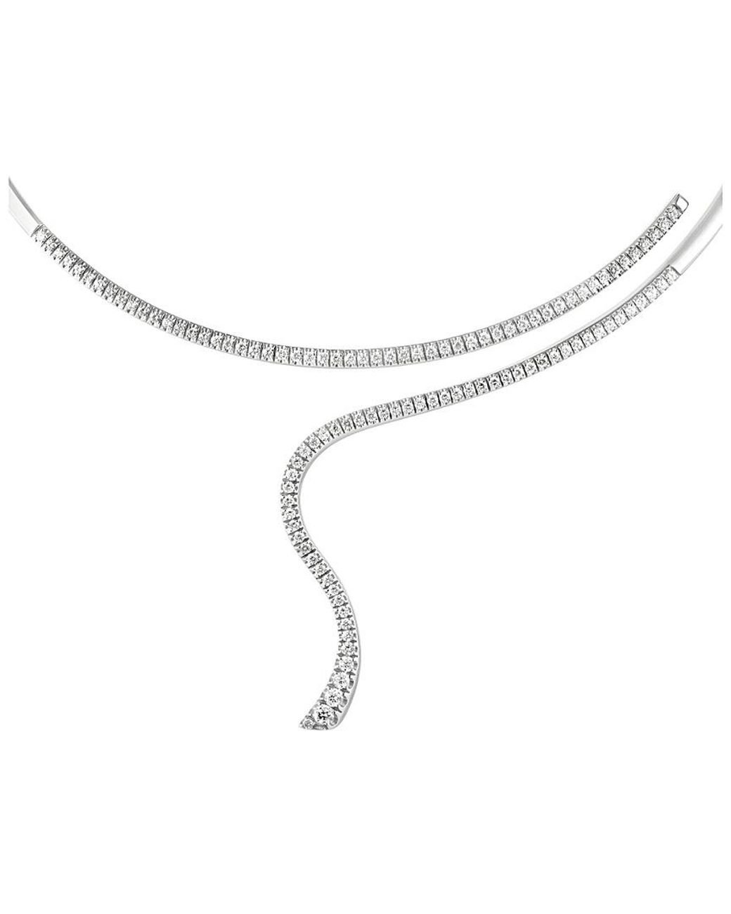 Damiani 18k 1.92 Ct. Tw. Diamond Choker Necklace in Metallic | Lyst