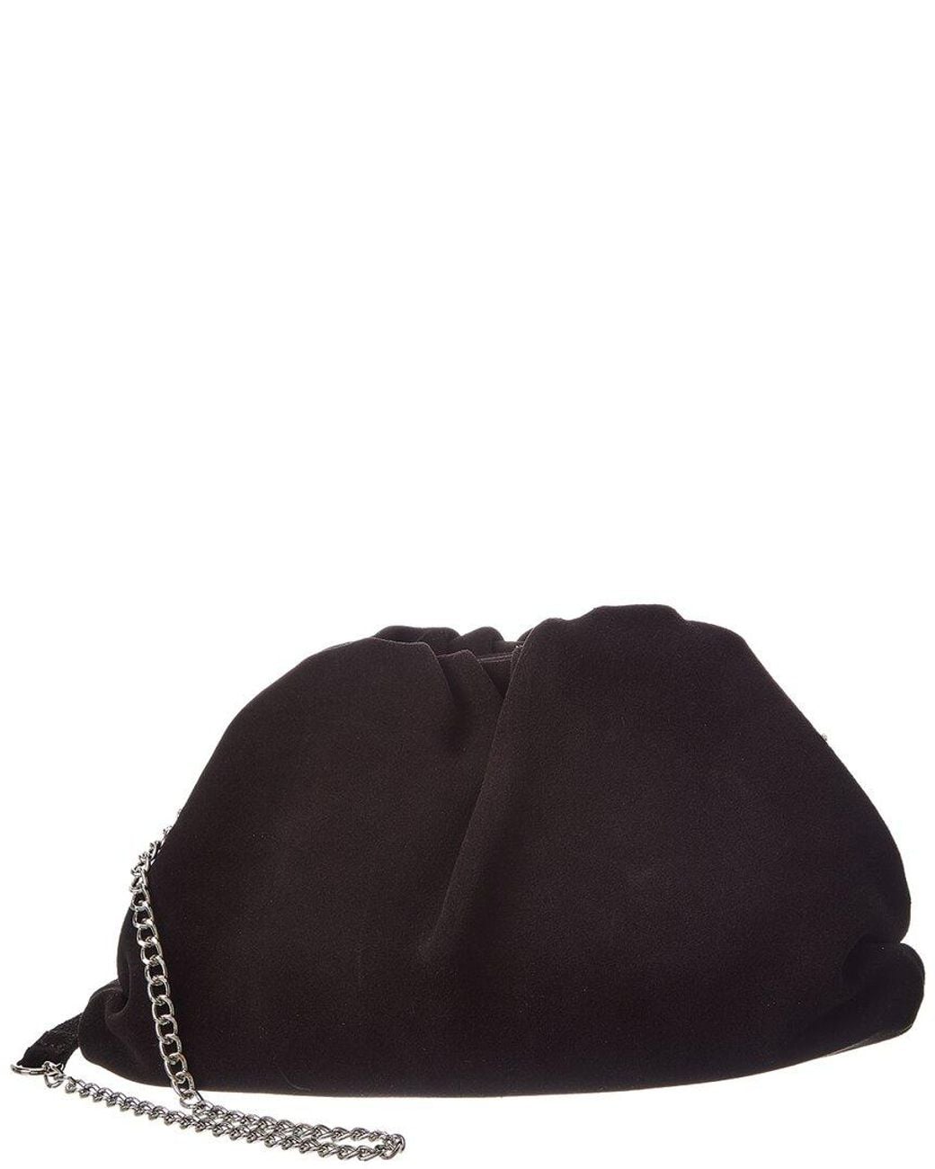 Isabella Rossetti Black Halle Leather Clutch