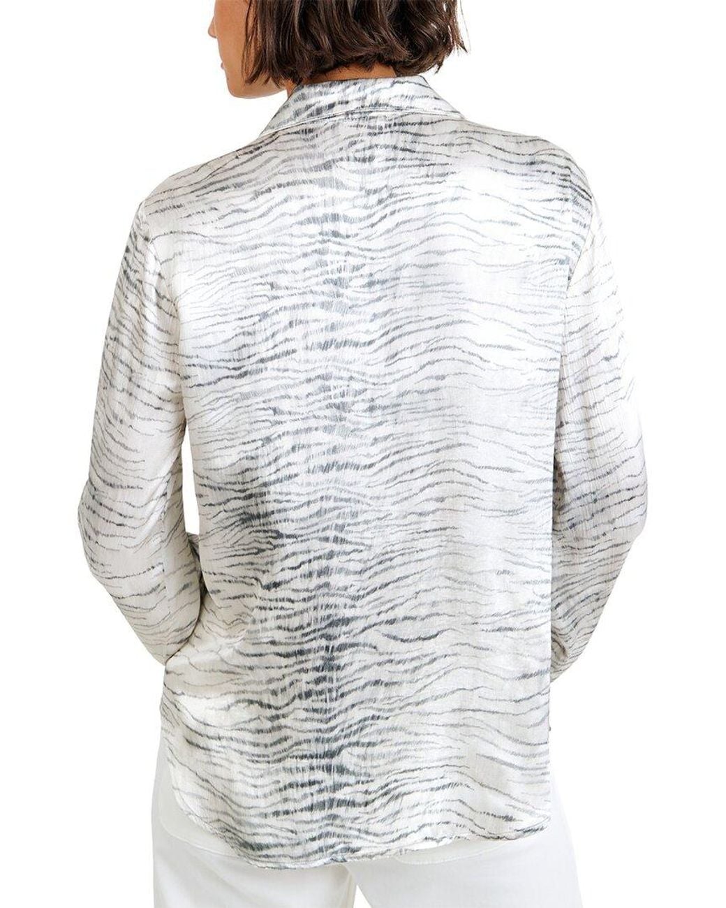 Bella Dahl White Clean Hidden Placket