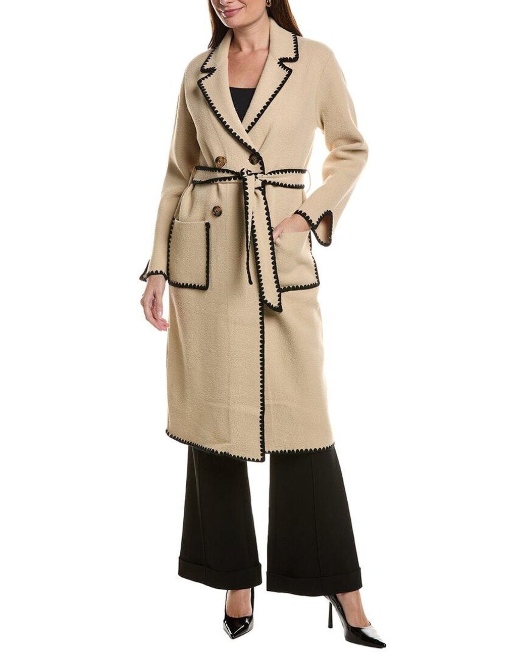 NVLT Natural Longline Eyelash Wrap Coat